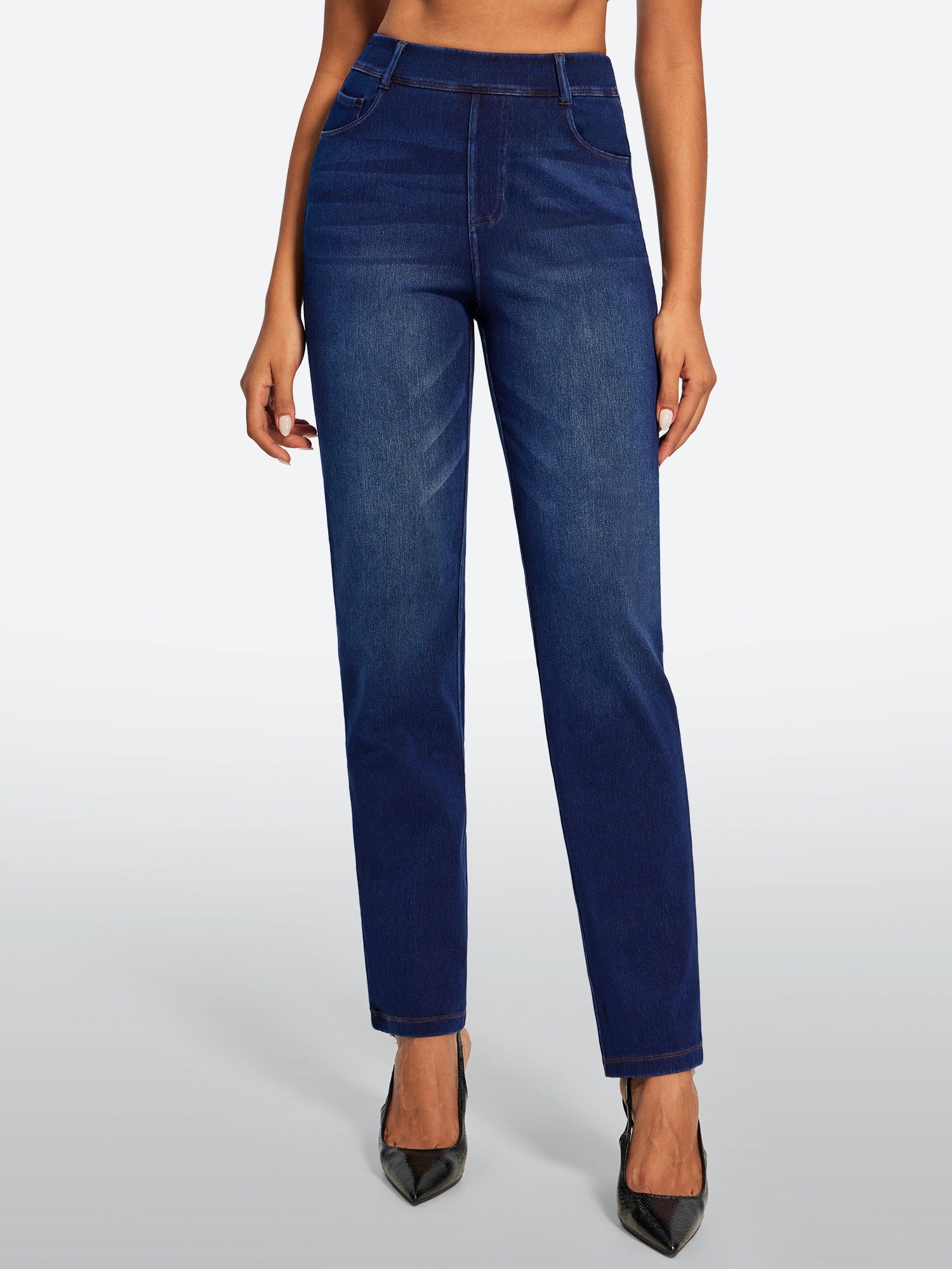 IUGA FlexDenim® High Waisted  Bootcut  Straight Leg Jeans | Affordable Yoga Leggings & Activewear by IUGA