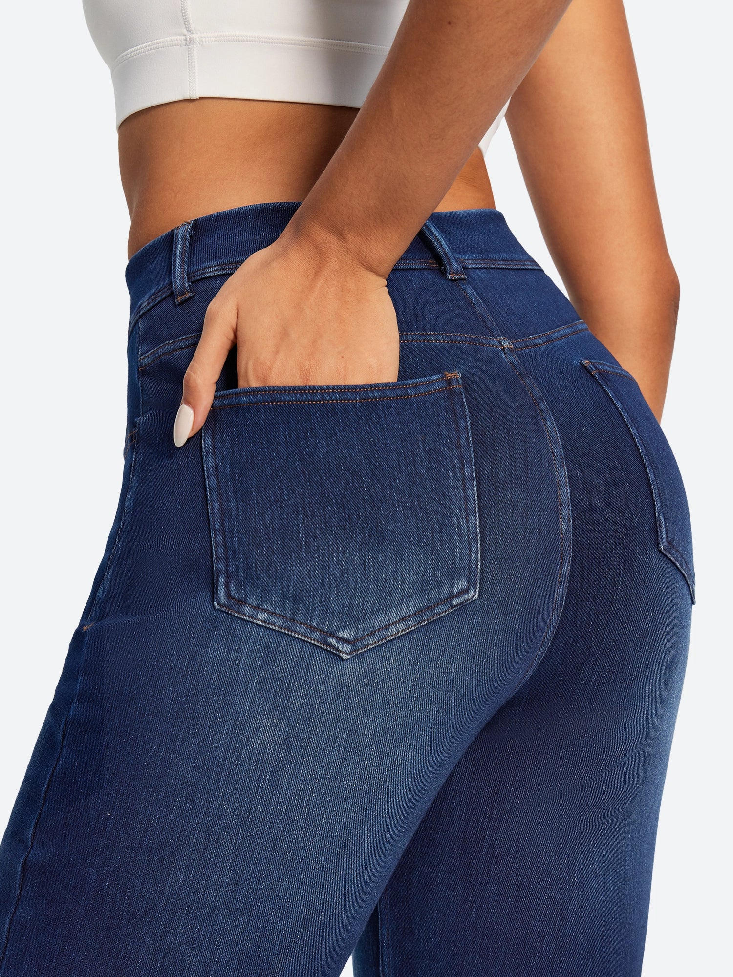 IUGA FlexDenim® High Waisted  Bootcut  Straight Leg Jeans | Affordable Yoga Leggings & Activewear by IUGA