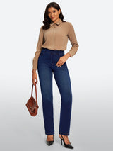 IUGA FlexDenim® High Waisted  Bootcut  Straight Leg Jeans | Affordable Yoga Leggings & Activewear by IUGA