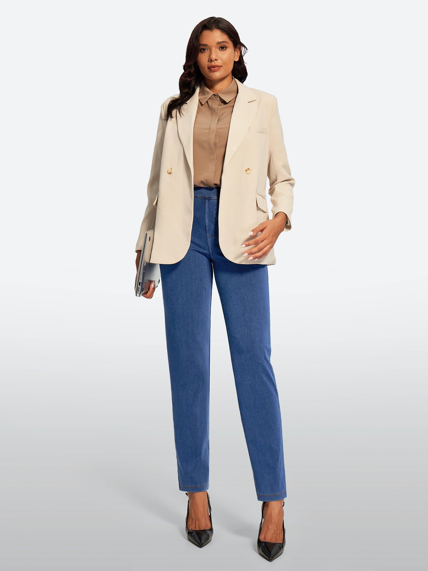 IUGA FlexDenim® High Waisted  Bootcut  Straight Leg Jeans | Affordable Yoga Leggings & Activewear by IUGA