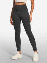 IUGA FlexDenim® High Waisted Stretchy Butt Lifting Jeggings With Pockets | Affordable Yoga Leggings & Activewear by IUGA