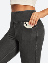 IUGA FlexDenim® High Waisted Stretchy Butt Lifting Jeggings With Pockets | Affordable Yoga Leggings & Activewear by IUGA