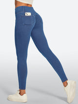 IUGA FlexDenim® High Waisted Stretchy Butt Lifting Jeggings With Pockets | Affordable Yoga Leggings & Activewear by IUGA