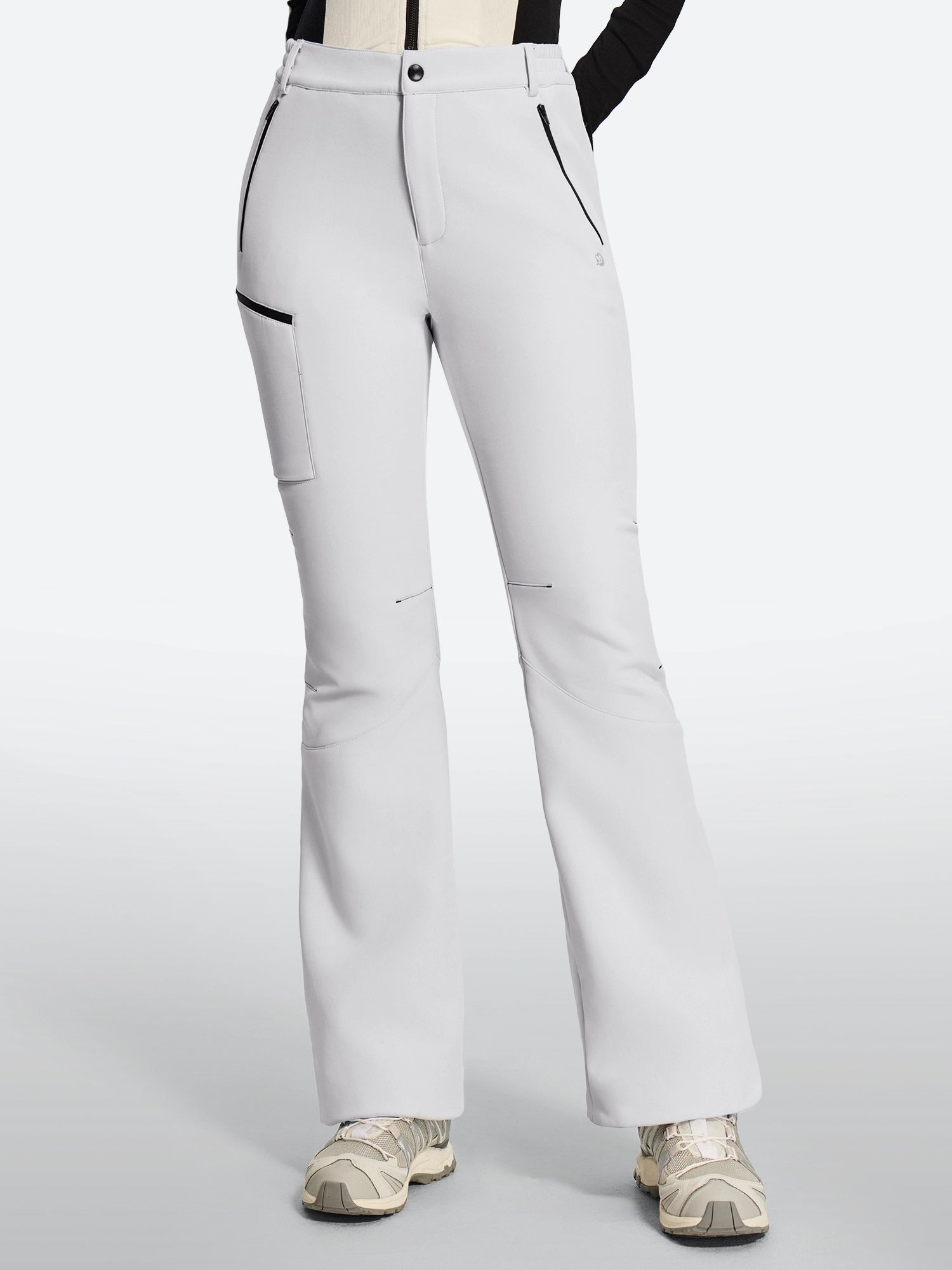 IUGA Women's Fleece Lined Waterproof Softshell Insulated Snow Ski Pants | Affordable Yoga Leggings & Activewear by IUGA