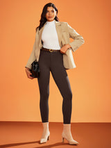 IUGA HeatLab® Fleece Lined Pull On High Waisted Dress Pants With Pockets | Affordable Yoga Leggings & Activewear by IUGA