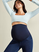 IUGA Over Belly Comfy Stretch Maternity Jeans | Affordable Yoga Leggings & Activewear by IUGA