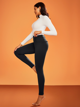 IUGA HeatLab® Fleece Lined Pull On High Waisted Dress Pants With Pockets | Affordable Yoga Leggings & Activewear by IUGA