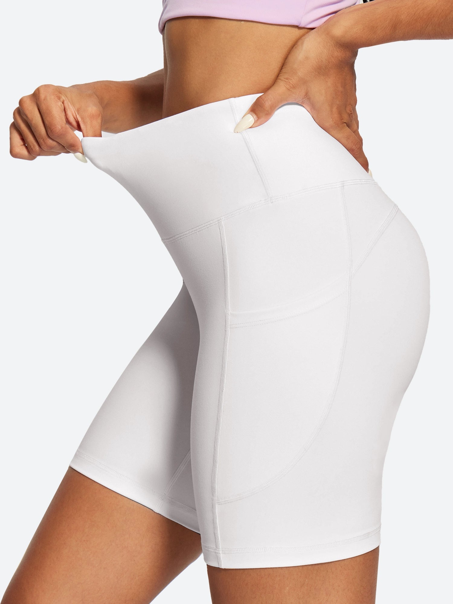 IUGA FlexTight Tummy Control Shorts With Pockets 6''