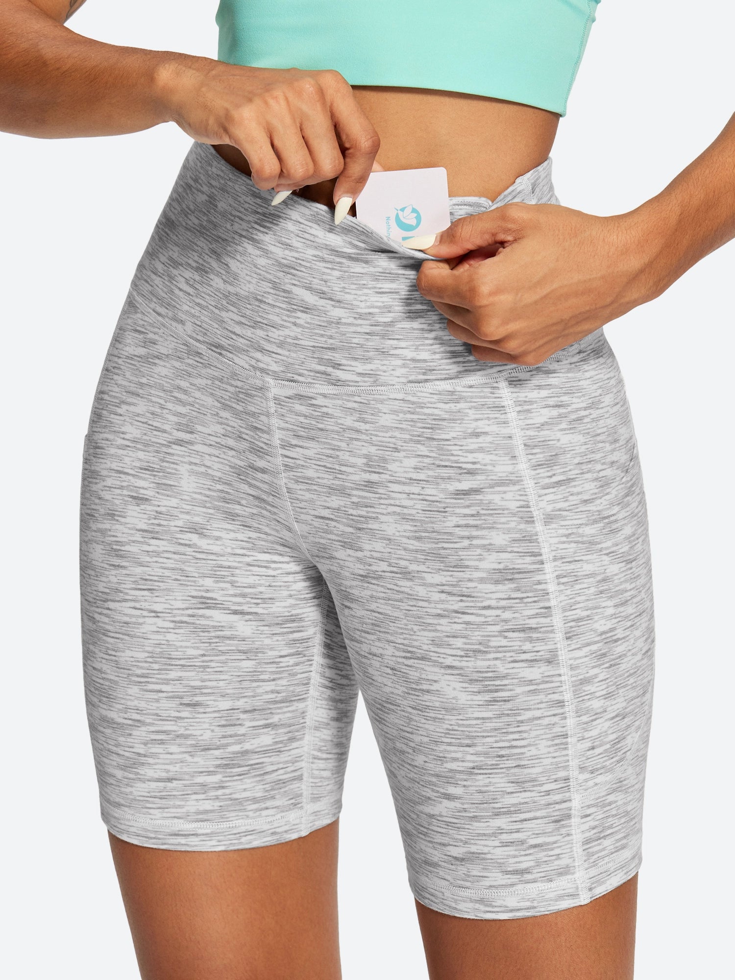 IUGA FlexTight Tummy Control Shorts With Pockets 6''