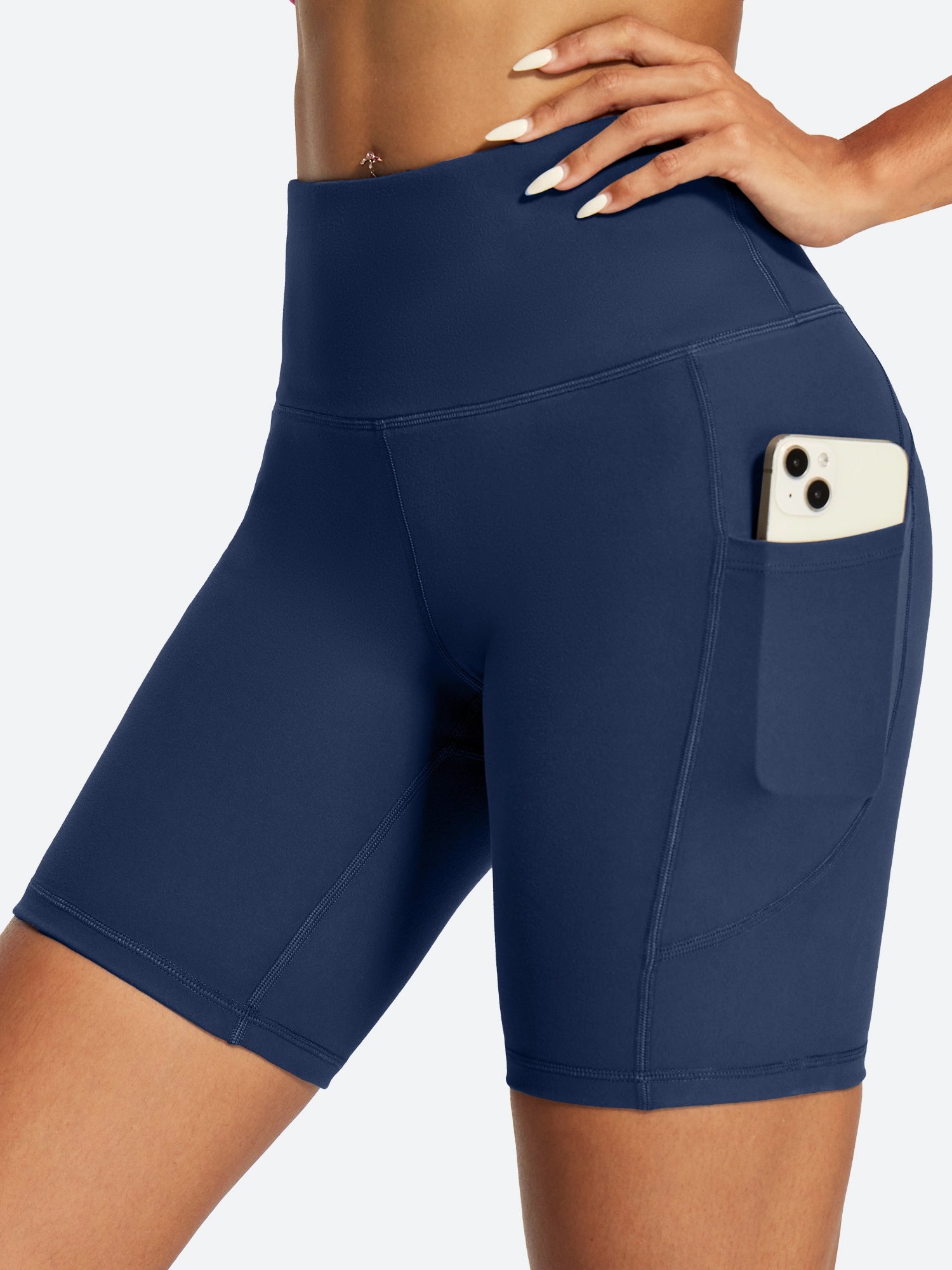 IUGA FlexTight Tummy Control Shorts With Pockets 6''