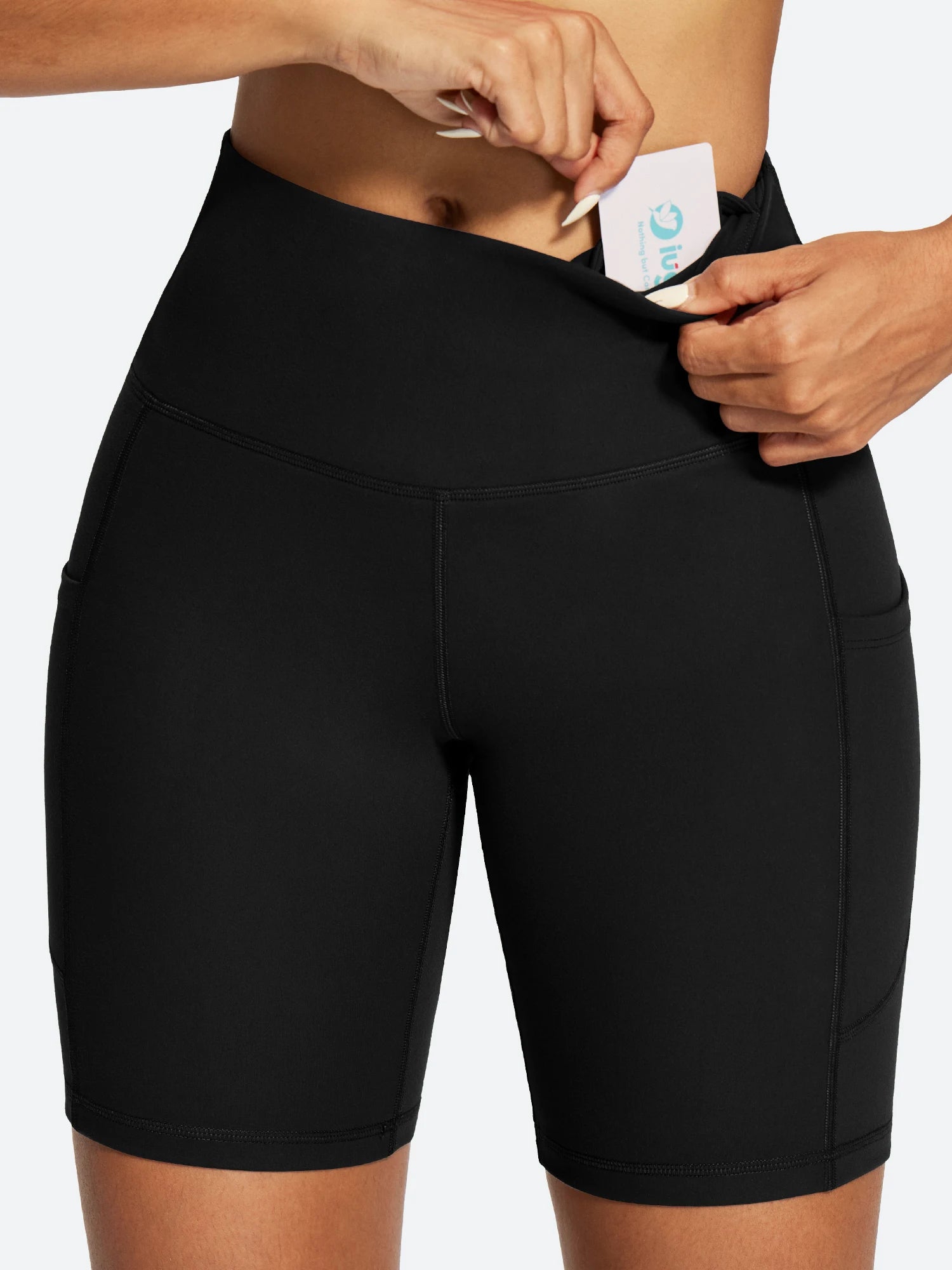 IUGA FlexTight Tummy Control Shorts With Pockets 6''