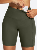 IUGA FlexTight Tummy Control Shorts With Pockets 6''