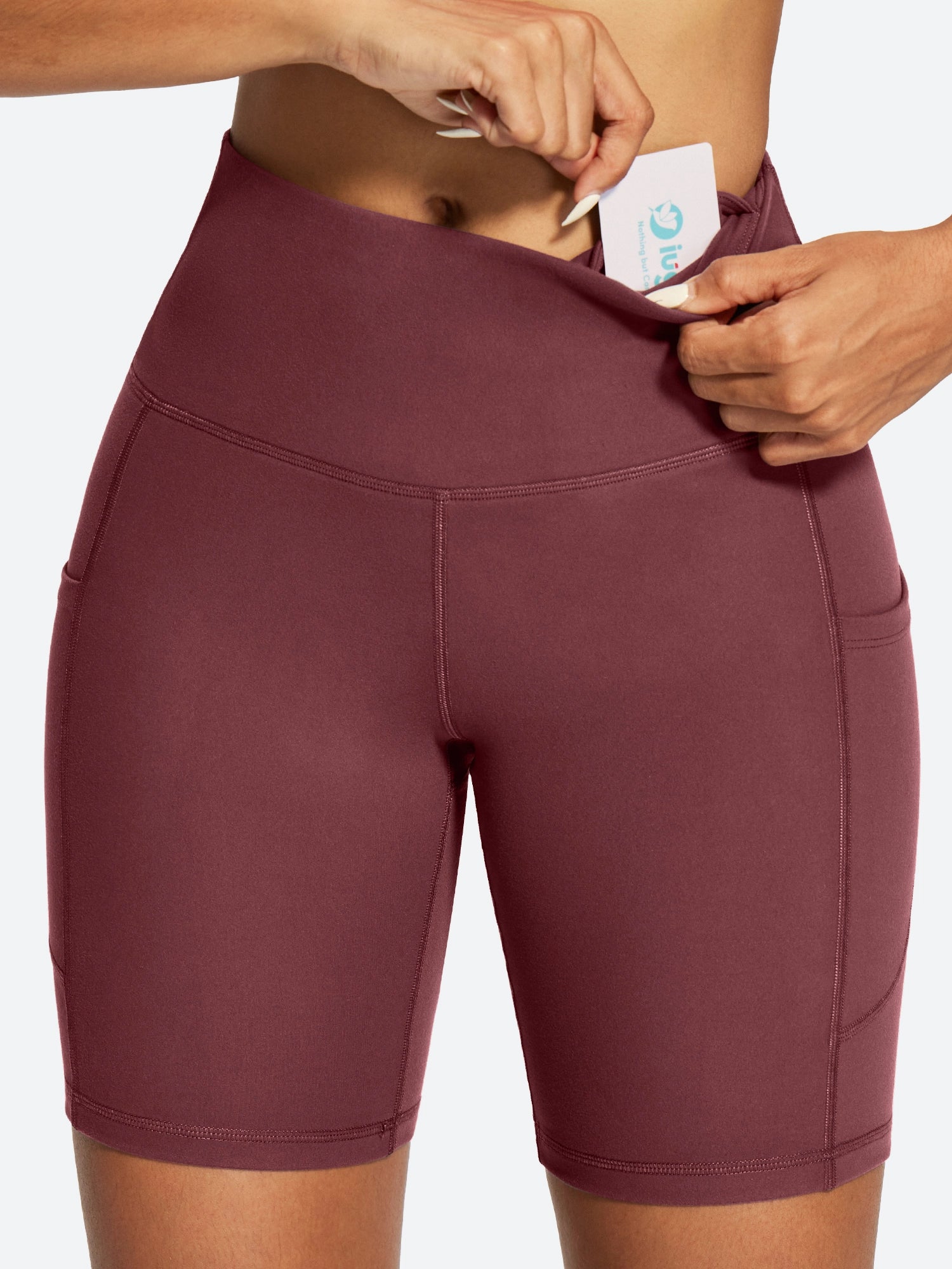 IUGA FlexTight Tummy Control Shorts With Pockets 6''