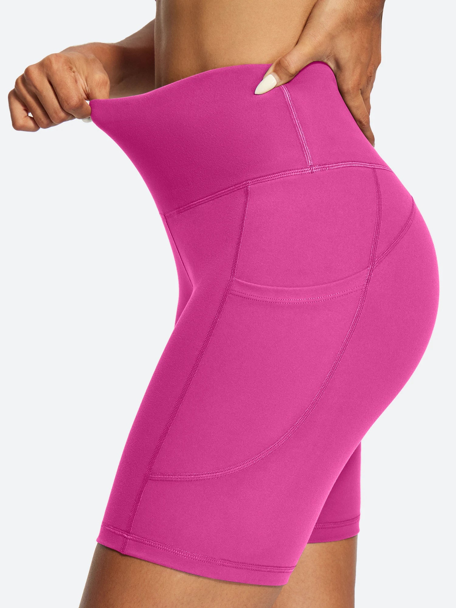 IUGA FlexTight Tummy Control Shorts With Pockets 6''