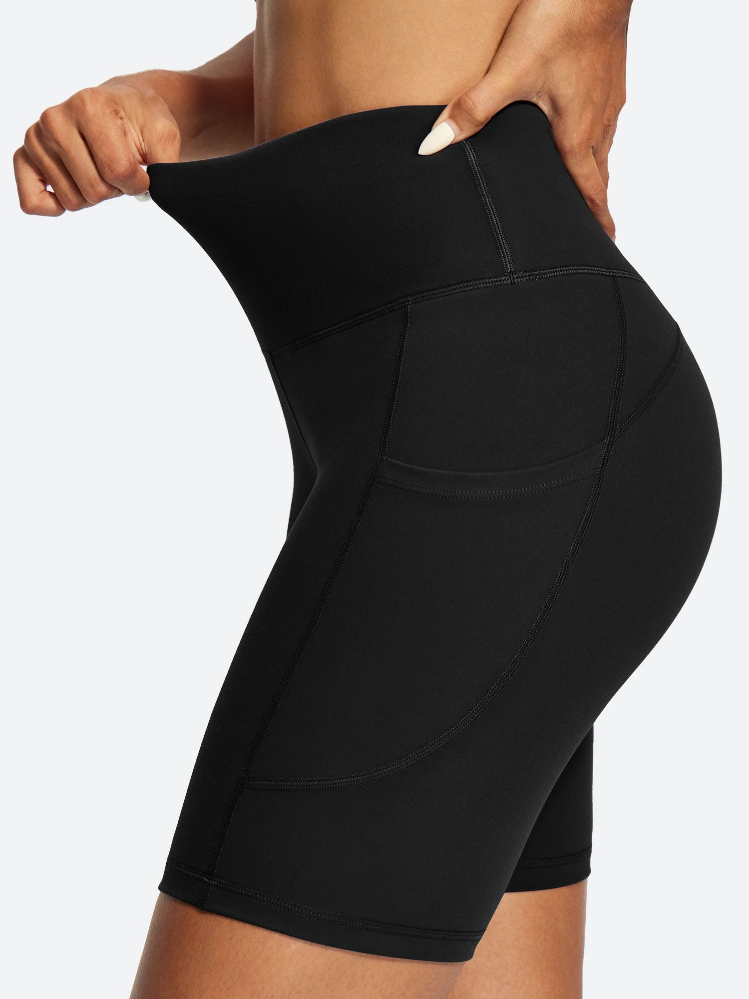 IUGA FlexTight Tummy Control Shorts With Pockets 6''