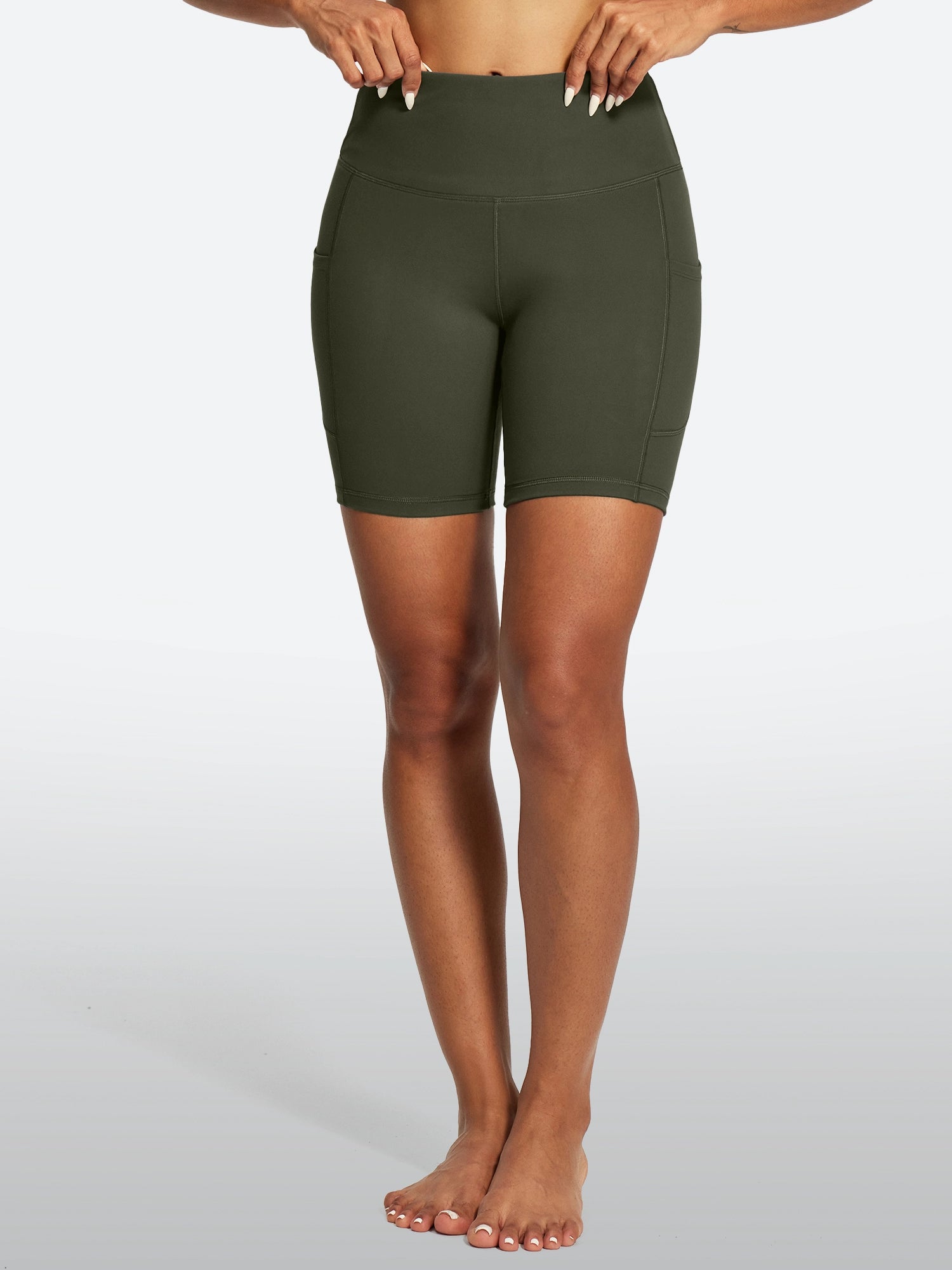 IUGA FlexTight Tummy Control Shorts With Pockets 6''