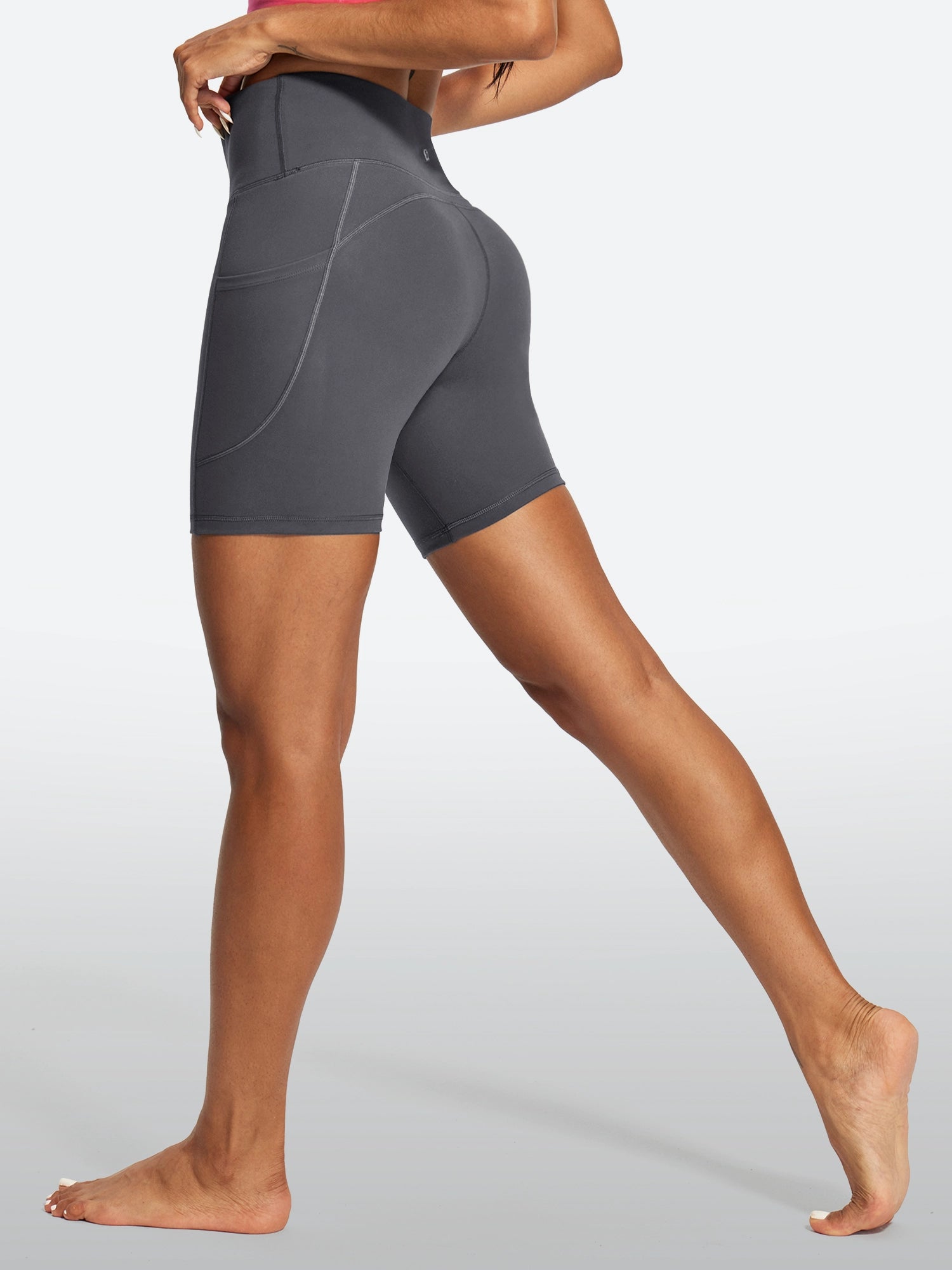 IUGA FlexTight Tummy Control Shorts With Pockets 6''