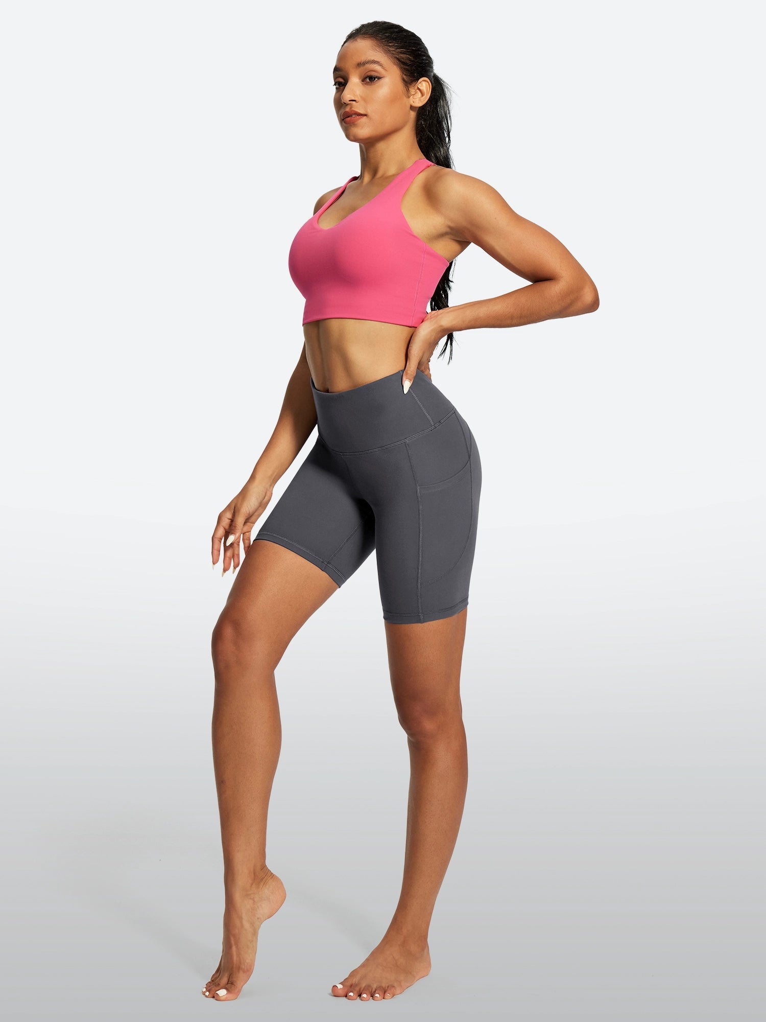 IUGA FlexTight Tummy Control Shorts With Pockets 6''