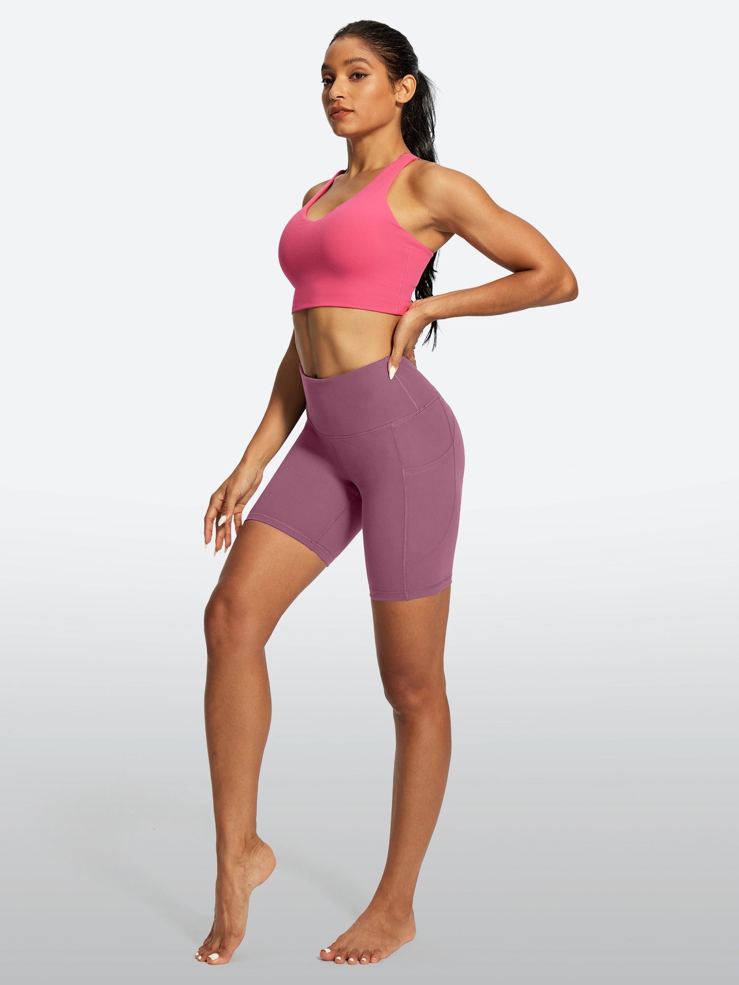 IUGA FlexTight Tummy Control Shorts With Pockets 6''