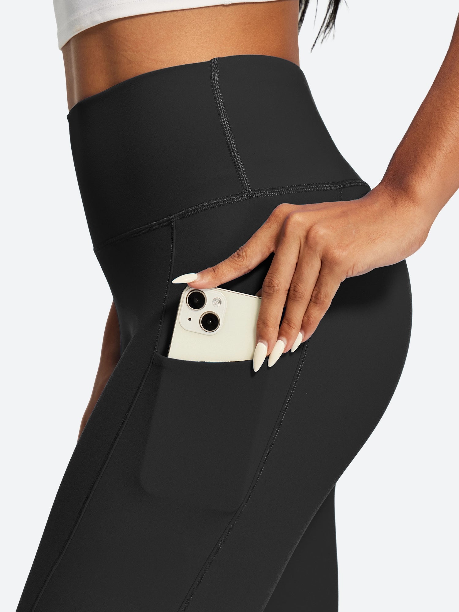 IUGA PowerTight No Front Seam Compression Leggings