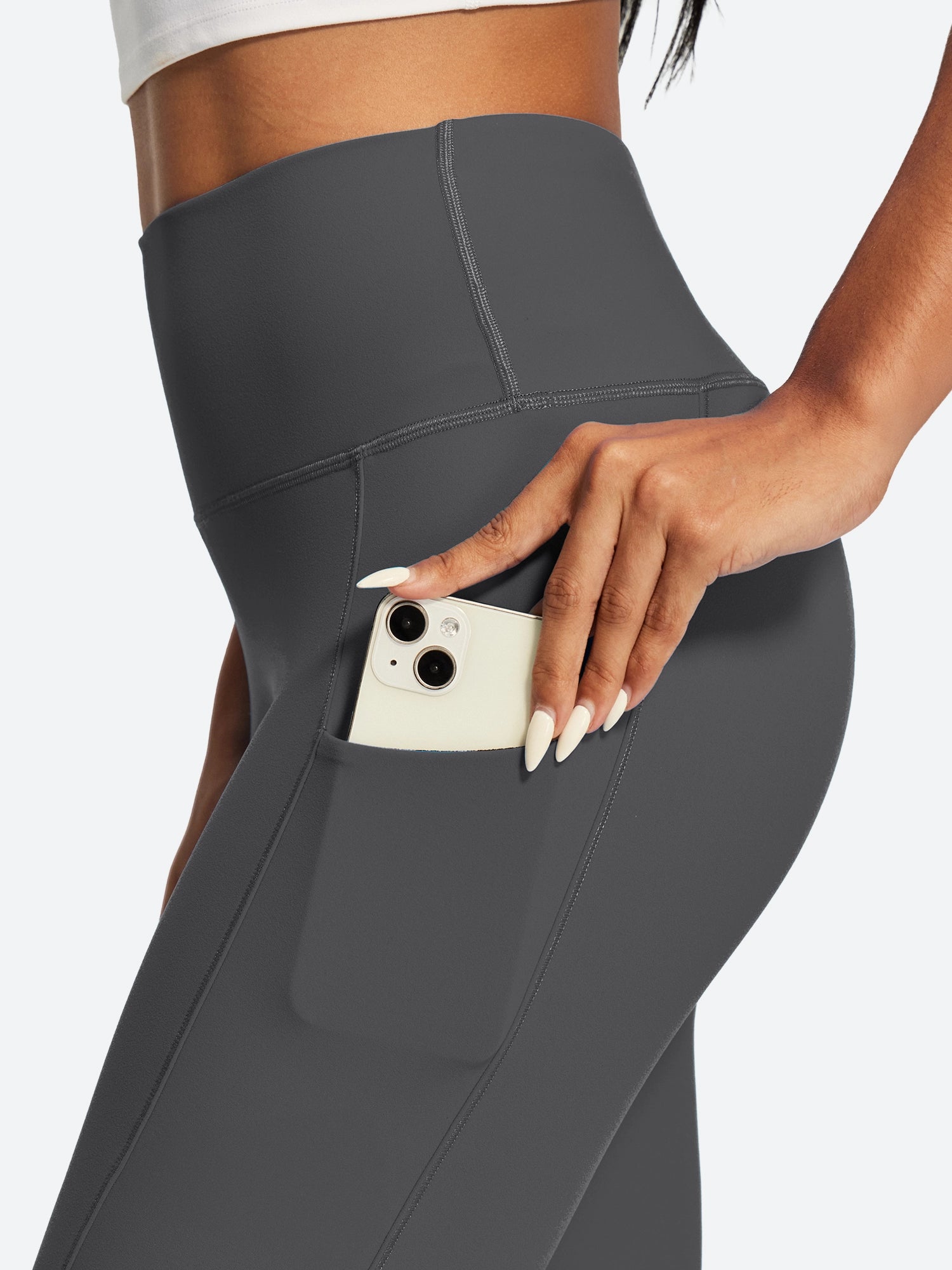 IUGA PowerTight No Front Seam Compression Leggings