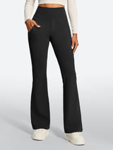 IUGA High Waist Pull On Stretchy Dress Pants With Zipper Pockets