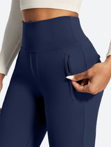 IUGA High Waist Pull On Stretchy Dress Pants With Zipper Pockets