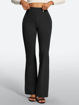 IUGA High Waist Pull On Stretchy Dress Pants With Zipper Pockets