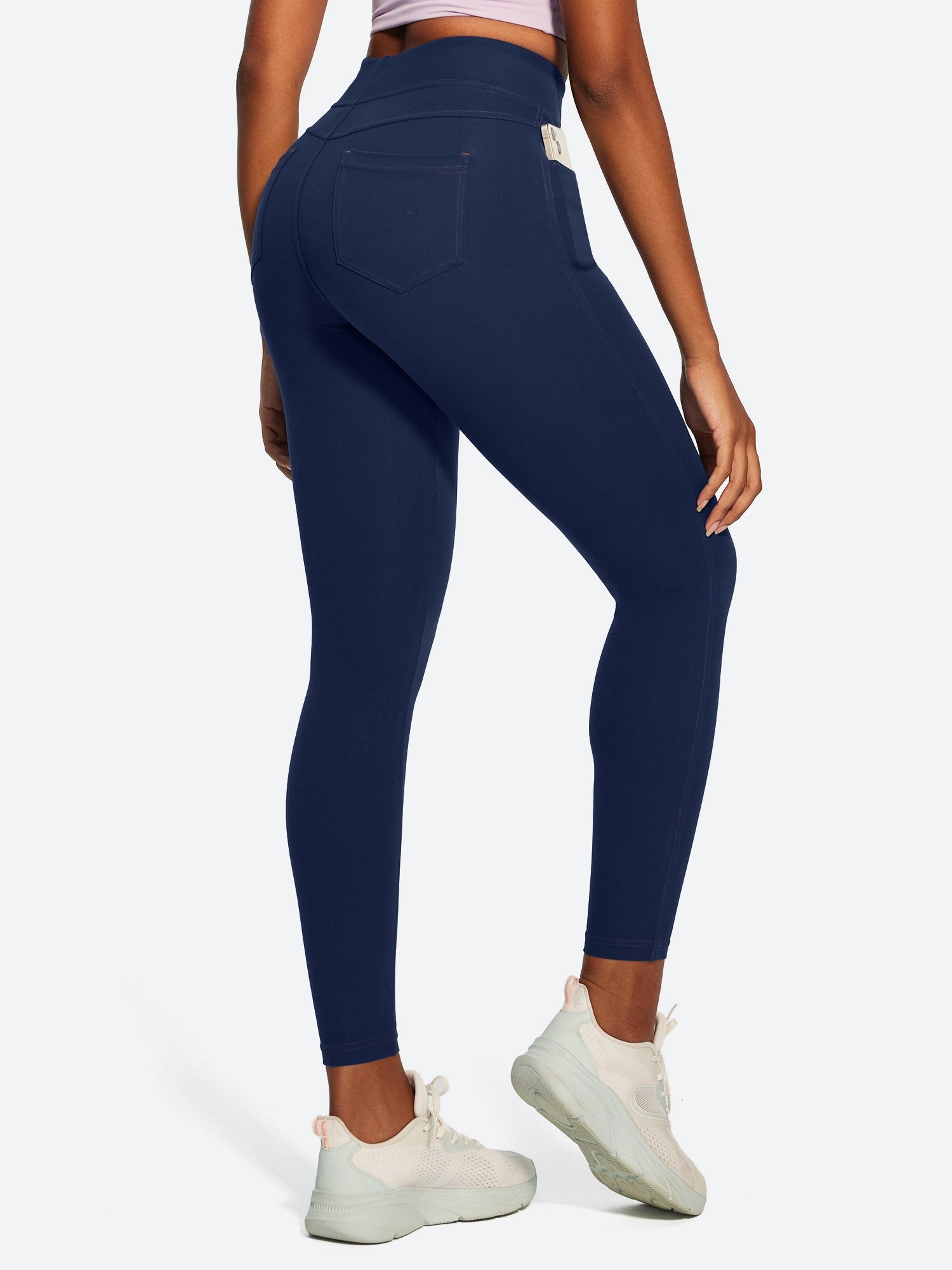 IUGA FlexTight High Waist Denim-Look Leggings With Pockets | Affordable Yoga Leggings & Activewear by IUGA
