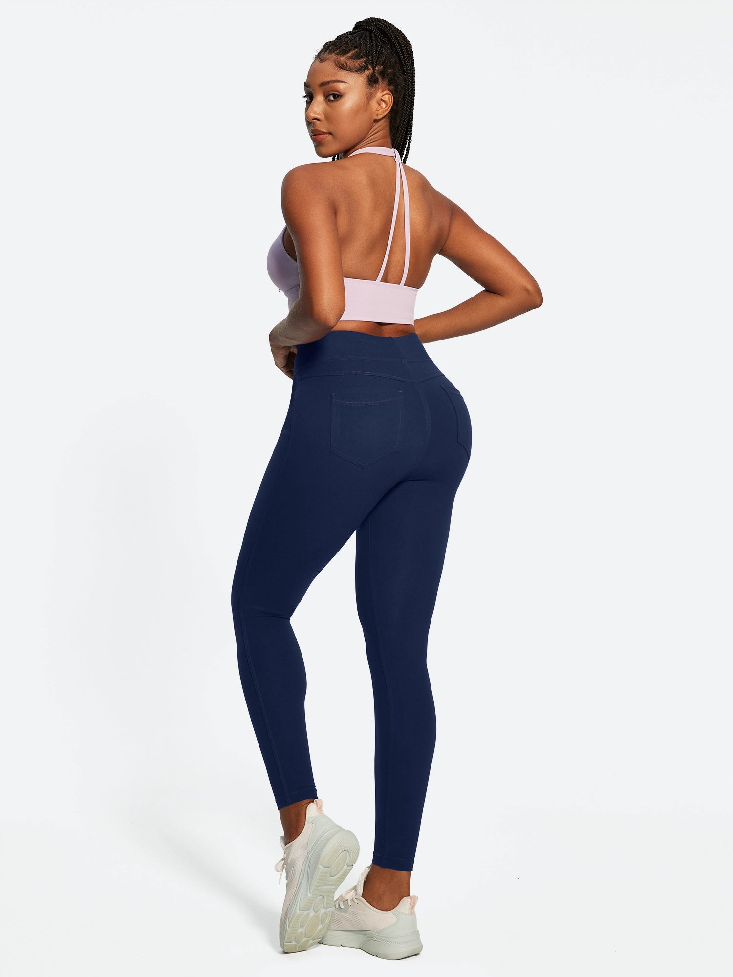 IUGA FlexTight High Waist Denim-Look Leggings With Pockets | Affordable Yoga Leggings & Activewear by IUGA