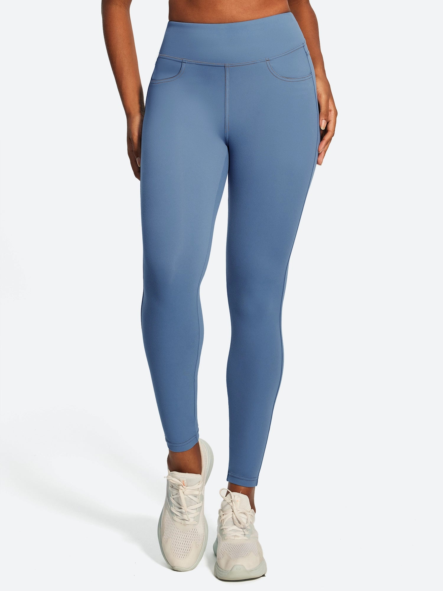 IUGA FlexTight High Waist Denim-Look Leggings With Pockets | Affordable Yoga Leggings & Activewear by IUGA