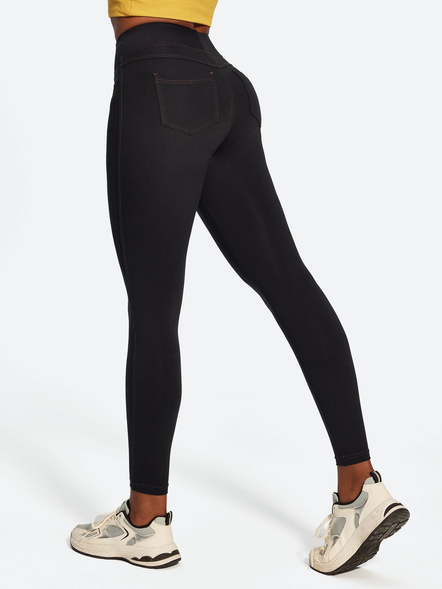 IUGA FlexTight High Waist Denim-Look Leggings With Pockets | Affordable Yoga Leggings & Activewear by IUGA