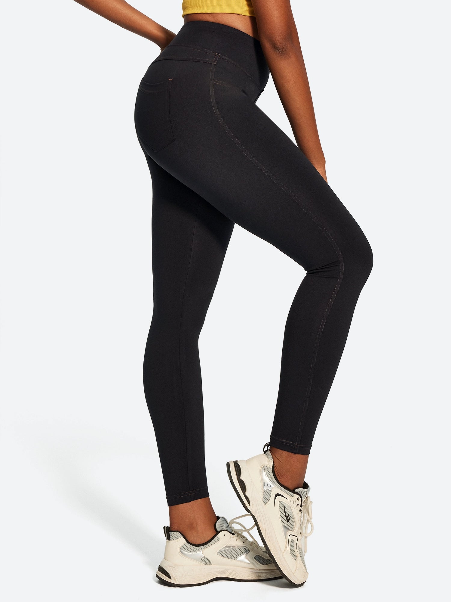 IUGA FlexTight High Waist Denim-Look Leggings With Pockets | Affordable Yoga Leggings & Activewear by IUGA