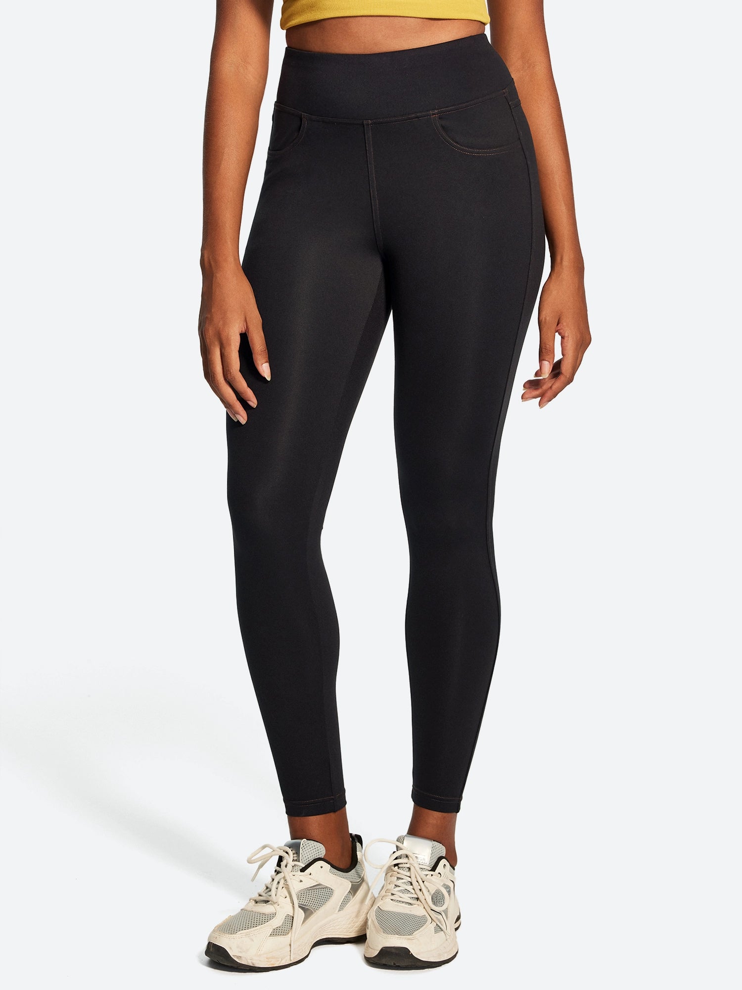 IUGA FlexTight High Waist Denim-Look Leggings With Pockets | Affordable Yoga Leggings & Activewear by IUGA