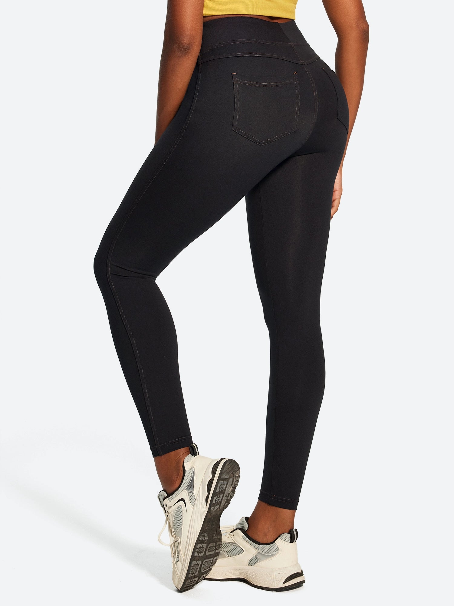 IUGA FlexTight High Waist Denim-Look Leggings With Pockets | Affordable Yoga Leggings & Activewear by IUGA