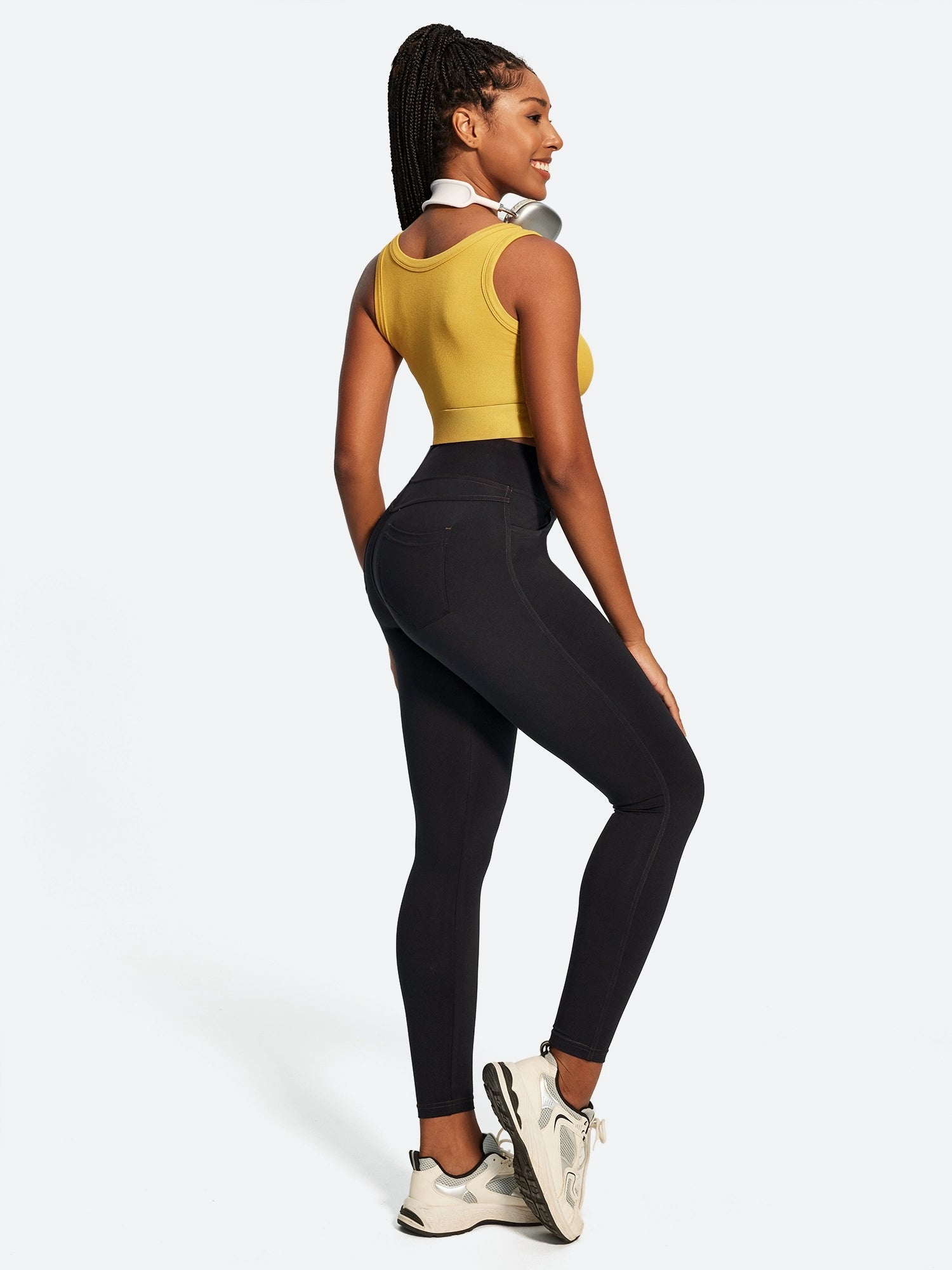 IUGA FlexTight High Waist Denim-Look Leggings With Pockets | Affordable Yoga Leggings & Activewear by IUGA