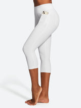 IUGA FlexTight High Waist Denim-Look Capris With Pockets