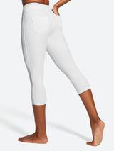 IUGA FlexTight High Waist Denim-Look Capris With Pockets