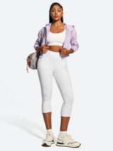 IUGA FlexTight High Waist Denim-Look Capris With Pockets