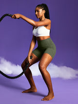 IUGA PowerTight 6'' Scrunch Butt No Front Seam High Waist Shorts With Pockets | Affordable Yoga Leggings & Activewear by IUGA