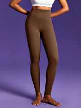 IUGA PowerTight Sandwich Scrunch Butt Lifting No Front Seam Compression Leggings With Pockets | Affordable Yoga Leggings & Activewear by IUGA