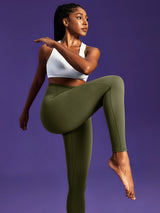 IUGA PowerTight Sandwich Scrunch Butt Lifting No Front Seam Compression Leggings With Pockets | Affordable Yoga Leggings & Activewear by IUGA