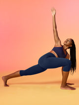 IUGA FlexTight High Waist Denim-Look Capris With Pockets