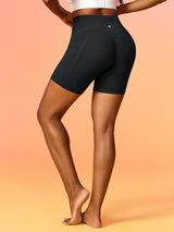 IUGA FlexTight High Waist No Front Seam Scrunch Butt Shorts With Pockets | Affordable Yoga Leggings & Activewear by IUGA