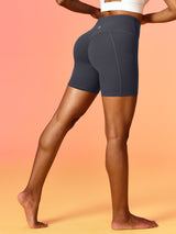 IUGA FlexTight High Waist No Front Seam Scrunch Butt Shorts With Pockets | Affordable Yoga Leggings & Activewear by IUGA