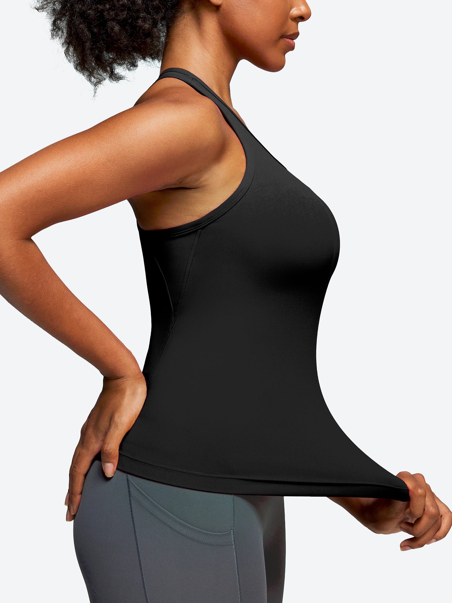 IUGA Padded Racerback Tank Tops With Built in Bra | Affordable Yoga Leggings & Activewear by IUGA