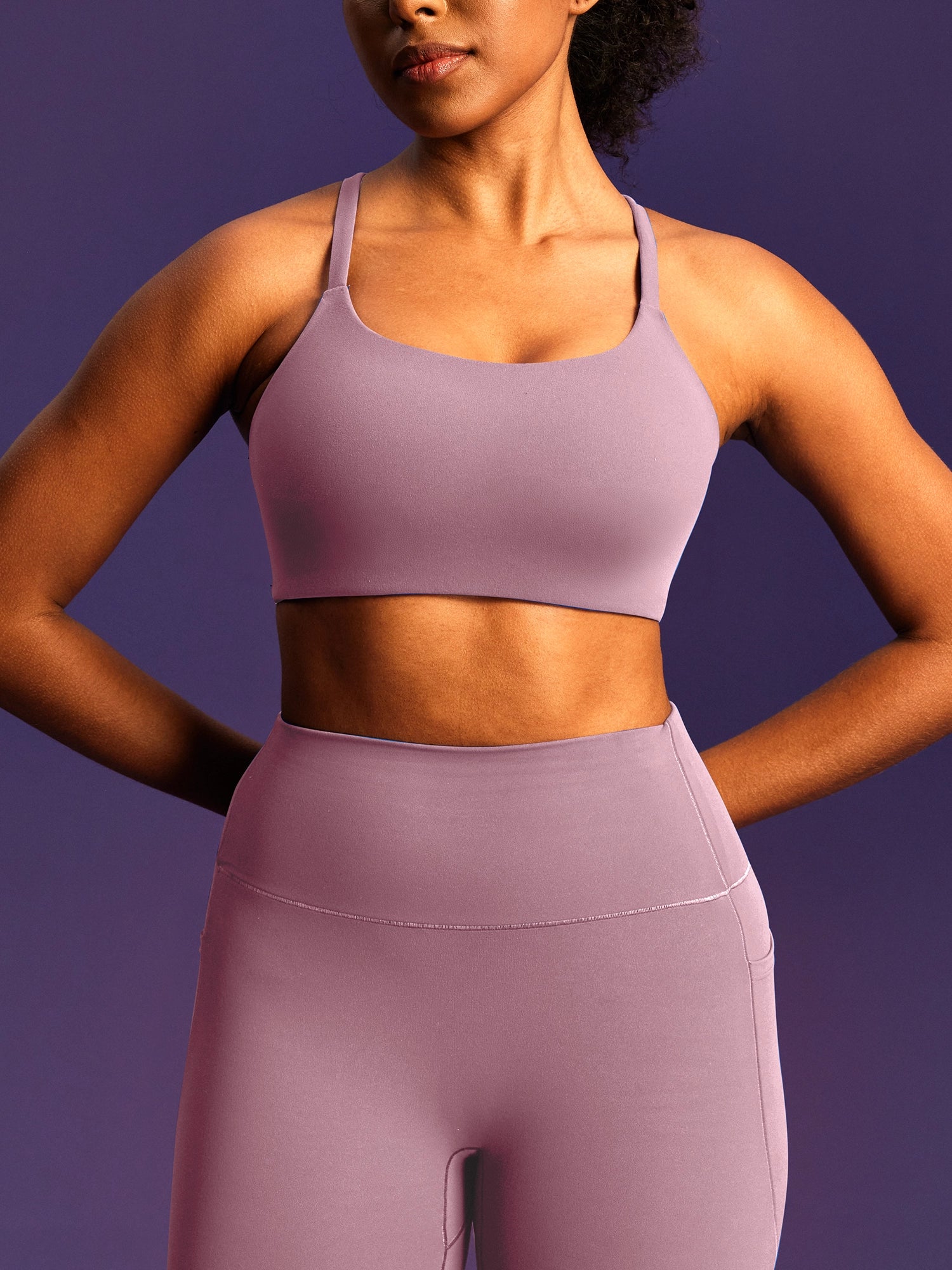 IUGA PowerTight Fixed-Cup Strappy Ultra-Soft Sports Bra | Affordable Yoga Leggings & Activewear by IUGA