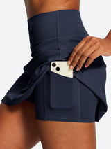 IUGA A-Line High Waisted  Tennis Skirt With Pockets | Affordable Yoga Leggings & Activewear by IUGA