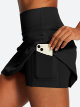 IUGA A-Line High Waisted  Tennis Skirt With Pockets | Affordable Yoga Leggings & Activewear by IUGA