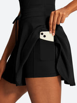 IUGA Tennis Mini Dresses With Built-in Shorts & Pockets | Affordable Yoga Leggings & Activewear by IUGA